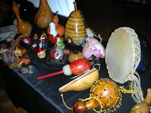 Gourds decorated