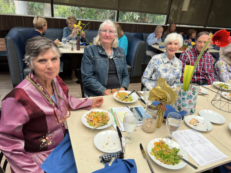 Darcy Lorber, Diana Lovejoy and members of the Organic Garden Club